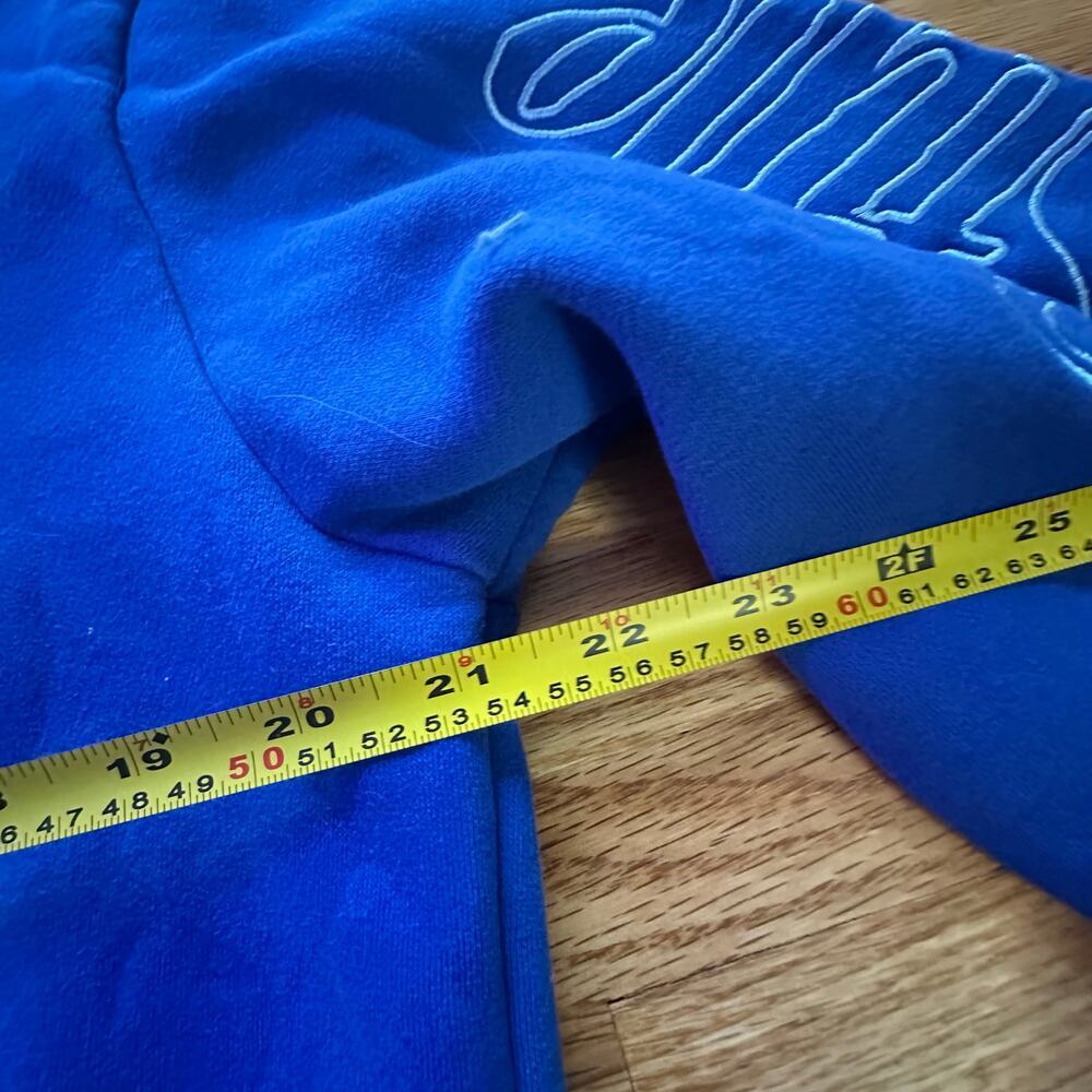 MAD STYLE x Womens Mens Blue Graphic Hooded Sweatshirt‎ Size M - Picture 6 of 8